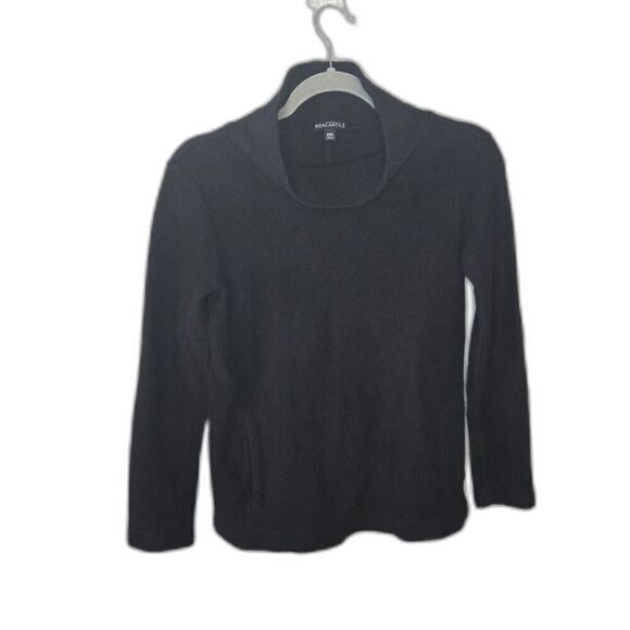 J. Crew Mercantile Women's Black Cowl Neck Long Sleeve Sweater Size XXS - Picture 1 of 6